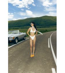 ''Taormina White'' Bikini bottom