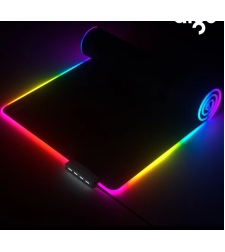 Геймърска подложка за мишка с RGB led осветление 80 Х 30 см. Черен, Ultradion