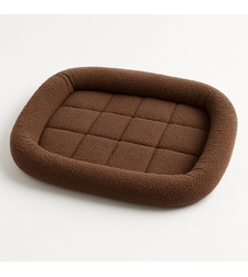 Меко легло-постелка за кучета и котки - кафяво