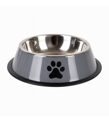 Купичка за храна и вода за кучета - сива