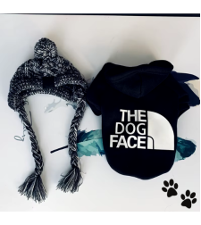 Дрешка The dog face - черна
