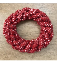 Плетена кръгла играчка за дъвчене за кучета