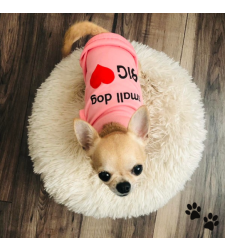 Дрешка Small dog big heart - розова