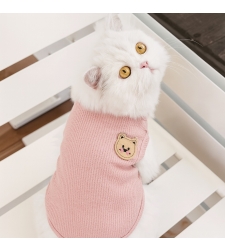 Елегантен пуловер с мече за котки