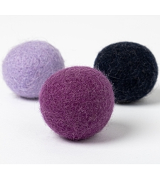 Ръчно изработени топчета за котки PURPLE от новозеландска вълна