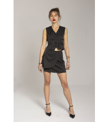 'MAGGIE' Pinstripe Skirt