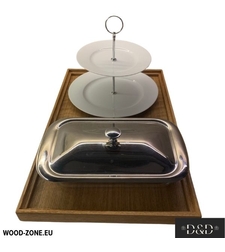 Дървени подноси с височина на борда 34 мм