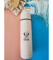 Персонализиран термос 500 мл с името на вашето бебе за топла и студена вода