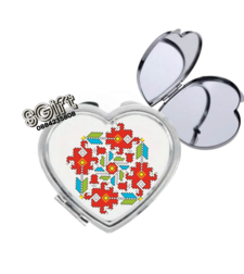 ДЖОБНО ОГЛЕДАЛО СЪРЦЕ С ШЕВИЦА 