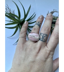 Pink jasper ring