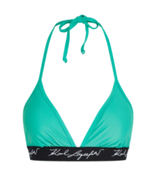 Karl Lagerfeld Signature Triangle Swim Top горнище бански • M