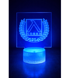 3D LED ЛАМПА - Левски (LEVSKI)
