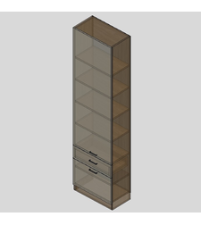 Модул за антре и коридор „Гардероб с рафтове + шкаф + чекмедже“