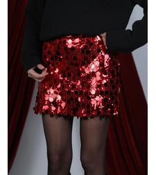 „Glam Night“ Red  къса пола пайети