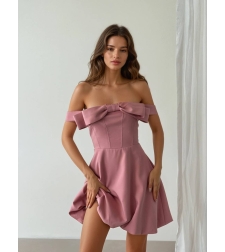 Eleganza – Елегантна рокля с панделка Pink