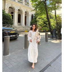Ефирна Рокля “Breeze Tie” white