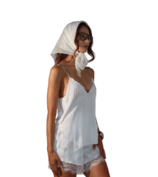Ecru Sheer Headscarf