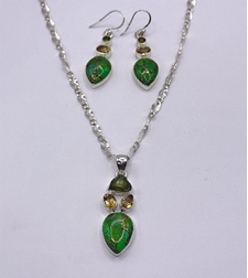 Комплект с тюркоаз със стабилизиран цвят