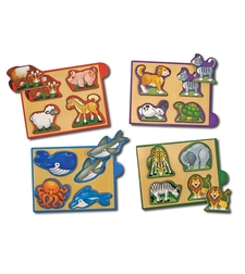 Дървен пъзел мини животни Melissa and Doug 14790