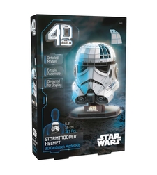 Модел за сглобяване Spin Master 4D Build Star Wars Stormtrooper Helmet, 121 ч.