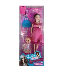 Комплект бременна кукла с момиченце Raya Toys Fashion Girl