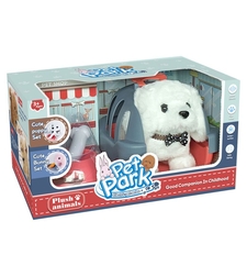 Интерактивна играчка Raya Toys Куче с аксесоари, Бяло