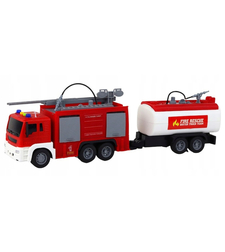 Пожарна кола с цистерна Raya Toys Truck Car, с музика и светлини, 1:16