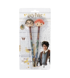 Моливи с 3D гумичка - Harry Potter - 2 бр.