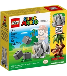 LEGO® Super Mario™ Комплект с допълнения Носорогът Рамби 71420