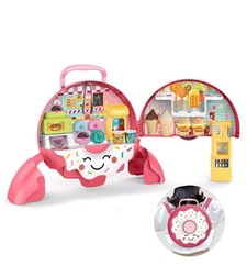 Игрален комплект сладкарница Raya Toys в раница, 39 части