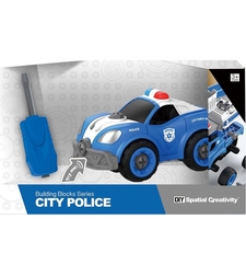 Полицейска кола Raya Toys за сглобяване City Police