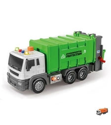 Детски боклукчийски камион Raya Toys Truck Car с музика и светлини, 1:16
