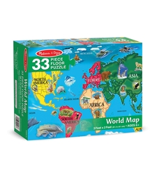 Пъзел Melissa & Doug карта на света 33ч. 10446