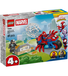 LEGO® Marvel Spidey And His Amazing Friends Спайди на мотоциклет срещу Носорога 11206