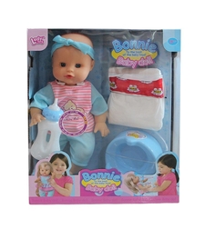 Кукла бебе Raya Toys Bonnie, Пишкащо, с аксесоари