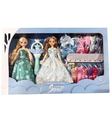 Комплект кукли Raya Toys Snow, с дрехи и аксесоари