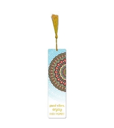SimetroBooks - Книгоразделител с пискюл - Good vibes, enjoy every moment