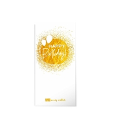 Плик за пари и ваучери - Happy Birthday Gold