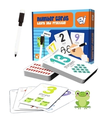 Образователни карти с маркер Raya Toys Learn and Practice Научи числата, 26 броя