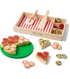 Дървен игрален комплект Melissa and Doug Пица парти