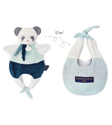 Плюшена играчка Doudou Панда-чанта 30см.