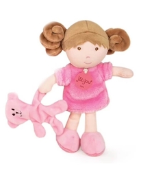 Плюшена играчка Doudou Mlle Rose кукла 21 см, JJ6006