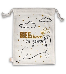 Торбичка за книга и подаръци Happy Bags - Beelieve in yourself