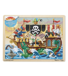Дървен пъзел Melissa and Doug Пирати 48 части 13800