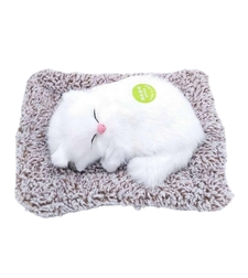 Интерактивна играчка спящо коте Raya Toys, със звук