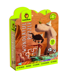 Детски пъзел Lisciani LUDATTICA WONDERFUL PUZZLE Gil esploratori 108ч.