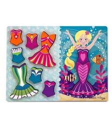 Дървен пъзел Melissa and Doug Дрехи за русалка 19023