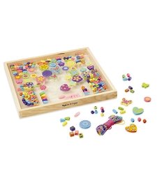 Комплект дървени мъниста Melissa and Doug Направи си сам бижута 14169