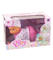 Кукла бебе Raya Toys пълзящо, със звуци, 40 см