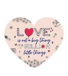 Табелка - картичка - Love is not a thing - it's million little things